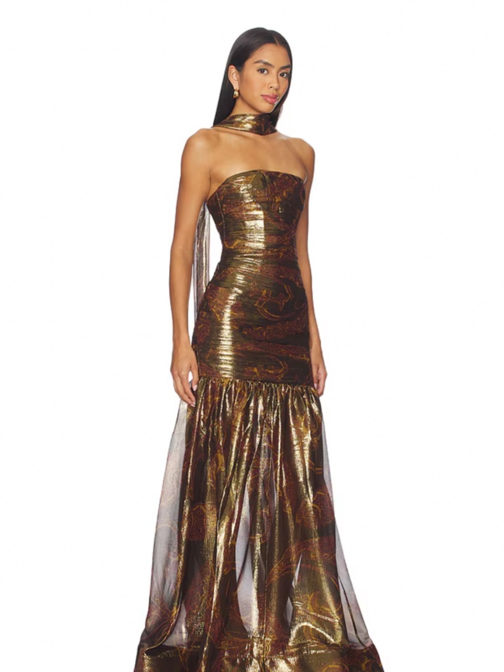 Elegant Retrofete New York Silk Gown